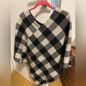 Ralph Lauren checkered poncho size XXS/XS.